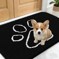 OLANLY Dog Door Mat for Muddy Paws 24x16, Paw Print Design, Absorbs Moisture by OLANLY