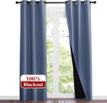 NICETOWN Full Shade Curtain Panels 84 inches Long, Pair of Energy Smart & Noise by NICETOWN