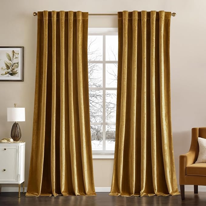 MIULEE Velvet Curtains 96 inches by MIULEE