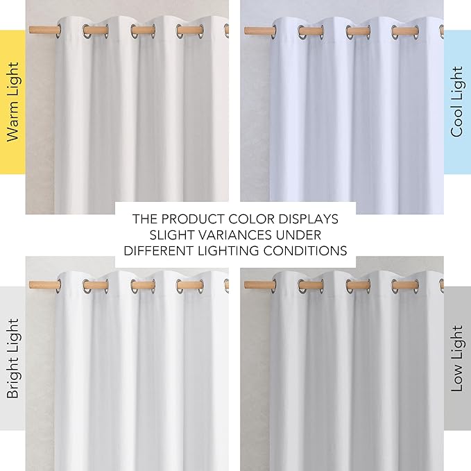 NICETOWN 100% Absolutely Blackout Linen Curtains - Image 7