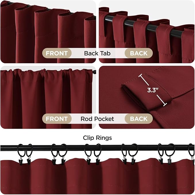 Joydeco Blackout Curtains 84 Inch Long - Image 3