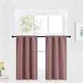 RYB HOME Kitchen Blackout Curtains Over Sink 36 inch Length, Rod Pocket Summer by RYBHOME