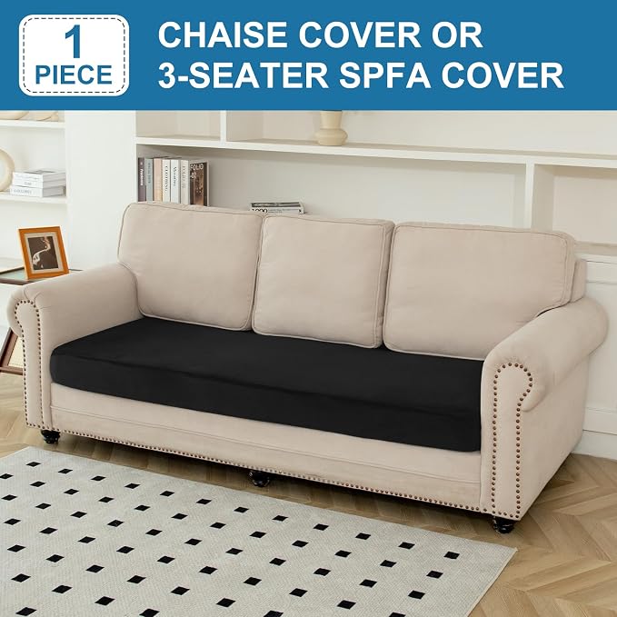 Couch Cover Velvet Chaise Cushion Cover - Image 4