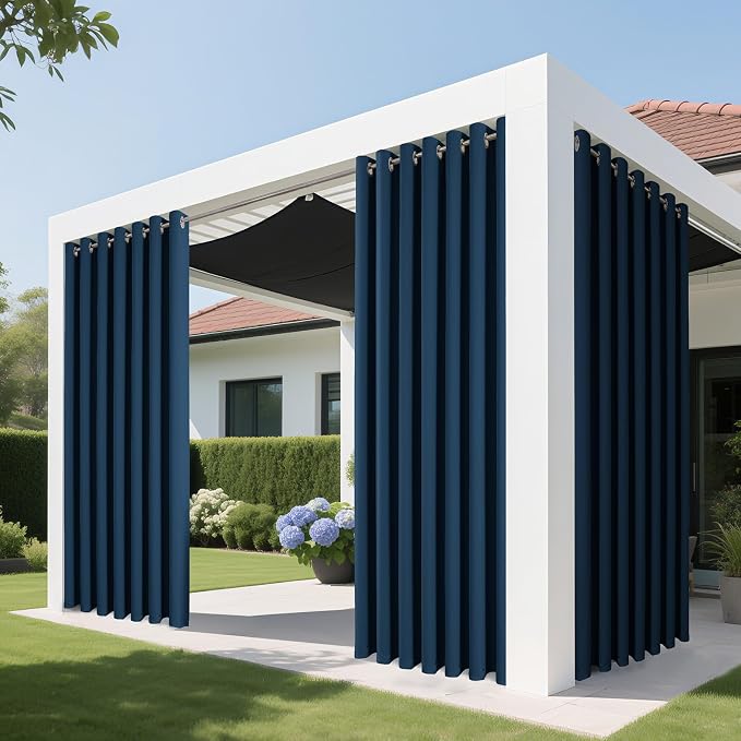 Joydeco Blackout Patio Sliding Door Curtains 96 Inches Long, Grommet Privacy - Image 4