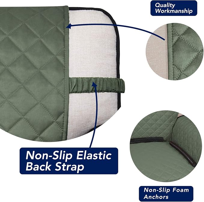 PureFit Reversible Quilted Sofa Cover Dog Couch Covers - Image 3