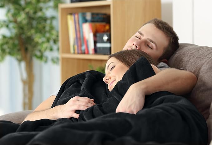 Utopia Bedding Fleece Bed Blanket California King Size Black | Microfiber Plush - Image 6