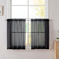 Simplebrand Black Tier Curtains by Simplebrand