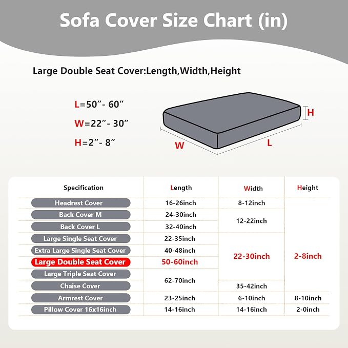Couch Cushion Covers for Sofa Couch Covers Wear-Resistant Universal Sofa Cover - Image 3