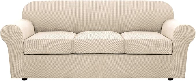 H.VERSAILTEX 4 Piece Stretch Couch Covers by HVERSAILTEX