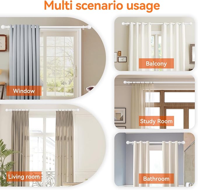Curtain Rods for Windows 66 to 120” - Image 6