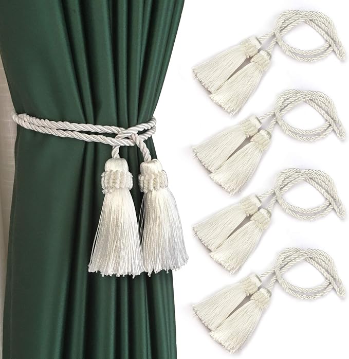 Fenghuangwu Curtain Tiebacks Handmade Decorative Curtain Holdbacks Rope by fenghuangwu