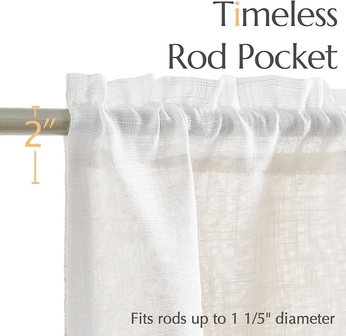 jinchan Linen Farmhouse Valances - Image 9
