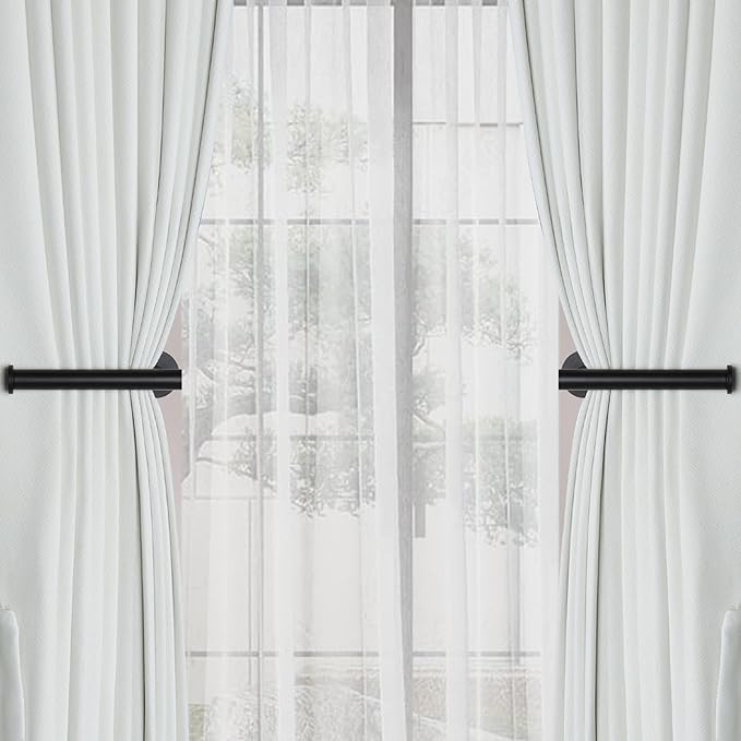 Groleca 2 Pack Adhesive Curtain Holdbacks Curtain Tie Backs Curtain Holdbacks - Image 3