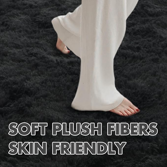 5x8 Ft Extra Large Shag Rugs for Living Room, Ultra Soft Fluffy Furry Area Rugs - Image 4
