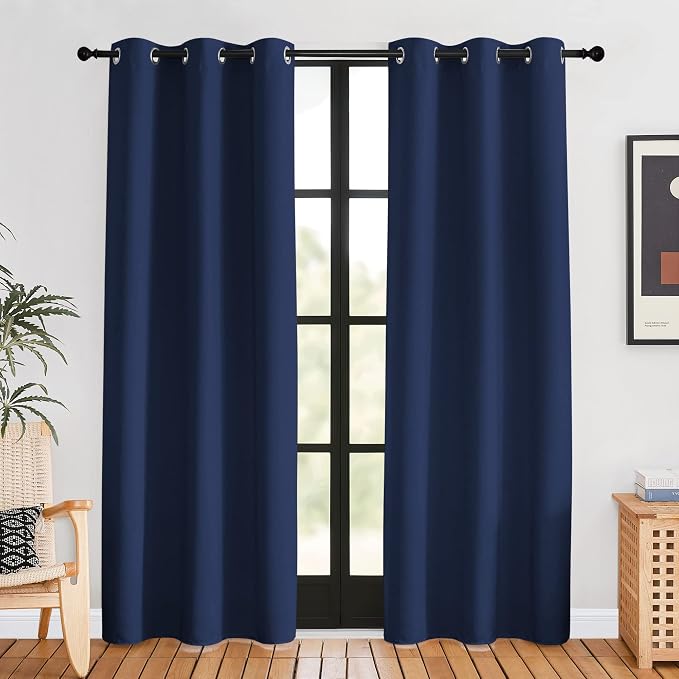 NICETOWN Blackout Curtain Panels, 1 Pair, 42 by 80-inch, Window Treatment by NICETOWN