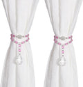 SUQ I OME 1 Pair of Luxury Crystal Beaded Magnetic Curtain Tieback and Holdback by SUQIOME