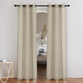 NICETOWN Angora Linen Doorway Curtains 80 inches Long, Grommet Thick Linen by NICETOWN