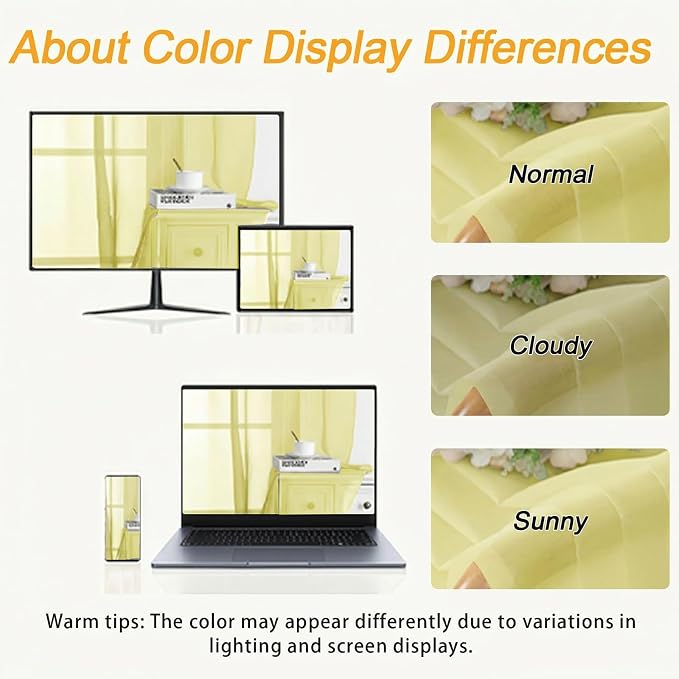 Gwine Extra Long Sheer Curtains 108 Inches Long - Image 3
