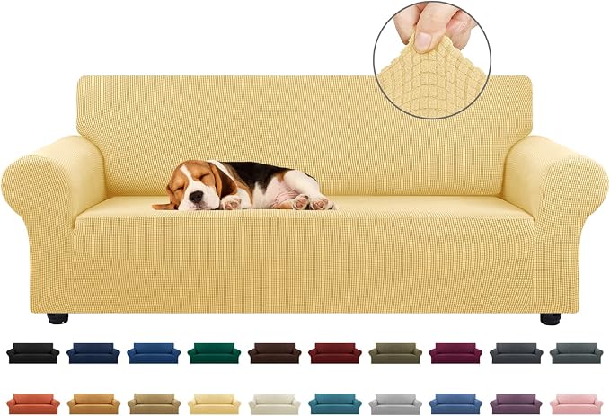 KEKUOU Stretch Sofa Cover Slipcover ，Couch Covers by KEKUOU