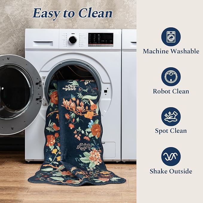 Rugflix 2x6 Runner Rug for Hallway, Washable Kitchen Runner Non Slip, Soft Low - Image 6