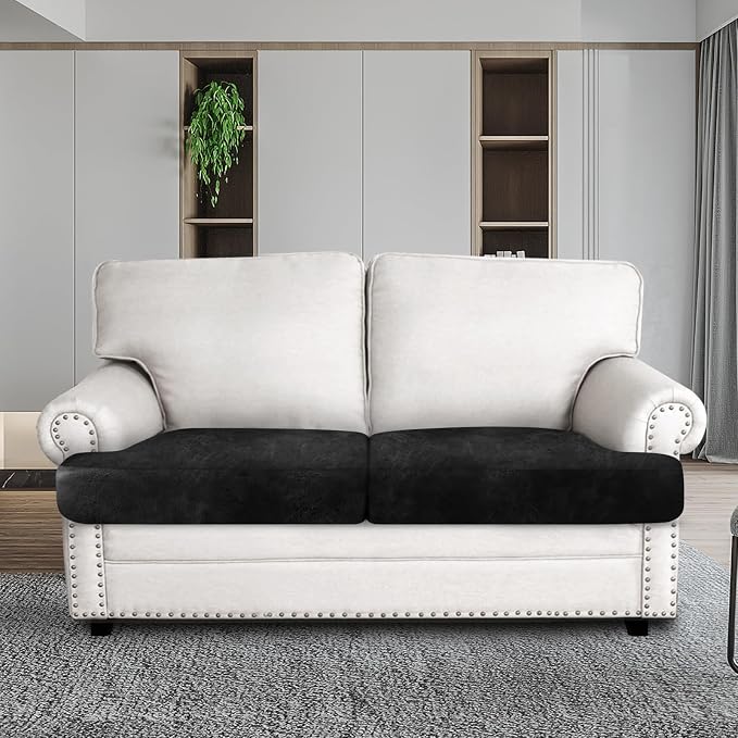 Leather Look Couch Cushion Covers Sofa Seat Slipcovers Sets Couches Furniture - Image 3