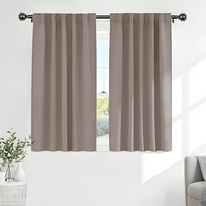 PONY DANCE Blackout Curtains Thermal Insulated Window Treatment Panels Room by PONYDANCE