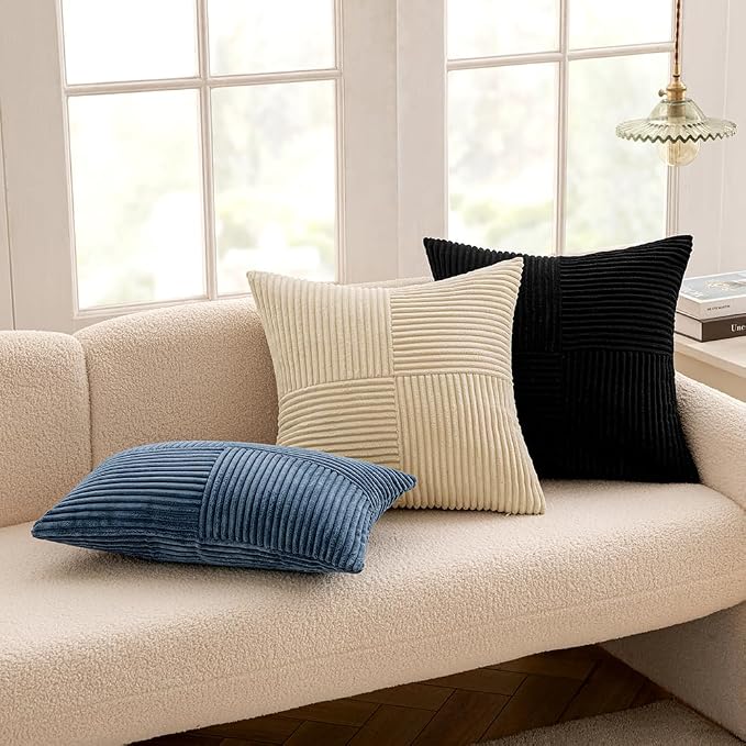MIULEE Blue Decorative Lumbar Throw Pillow Covers 12x20 Inch - Image 5