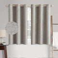 MIULEE 100% Blackout Linen Textured Curtains by MIULEE