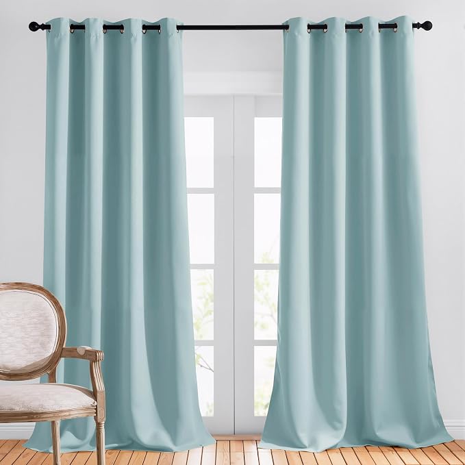 NICETOWN Sky Blue Curtains for Kids Room by NICETOWN