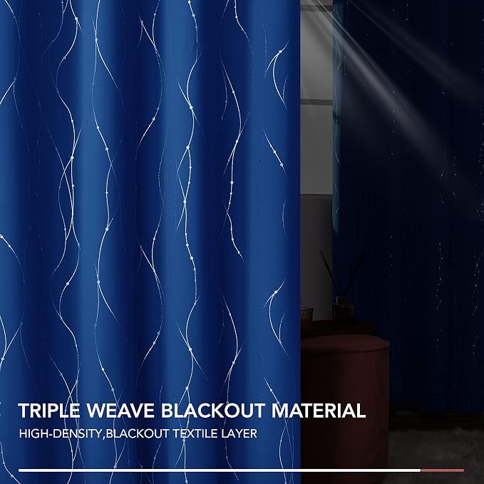 Deconovo Blackout Curtains, 52 x 95 Inch Drapes - Image 6