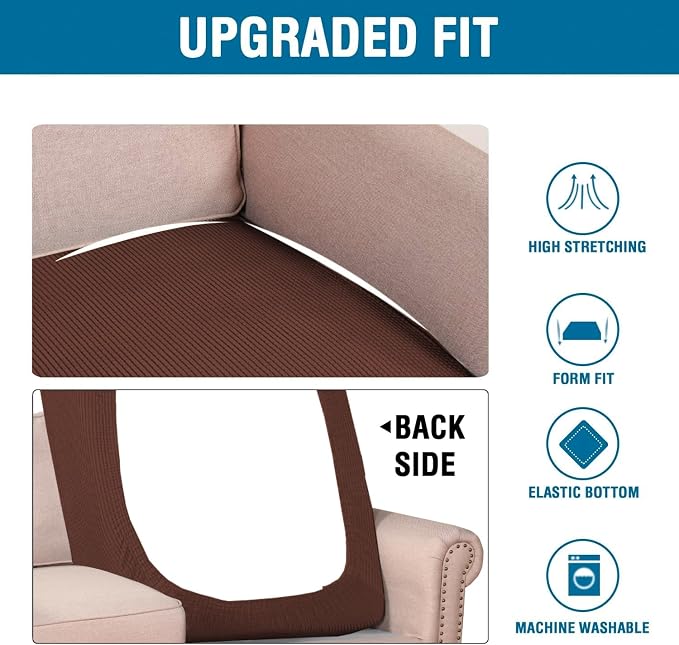H.VERSAILTEX Super Stretch Individual Chaise Cover Sectional Couch Covers - Image 6