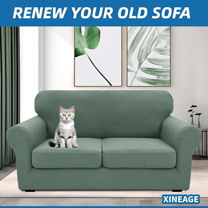 XINEAGE New 3 Pieces Couch Covers - Image 2