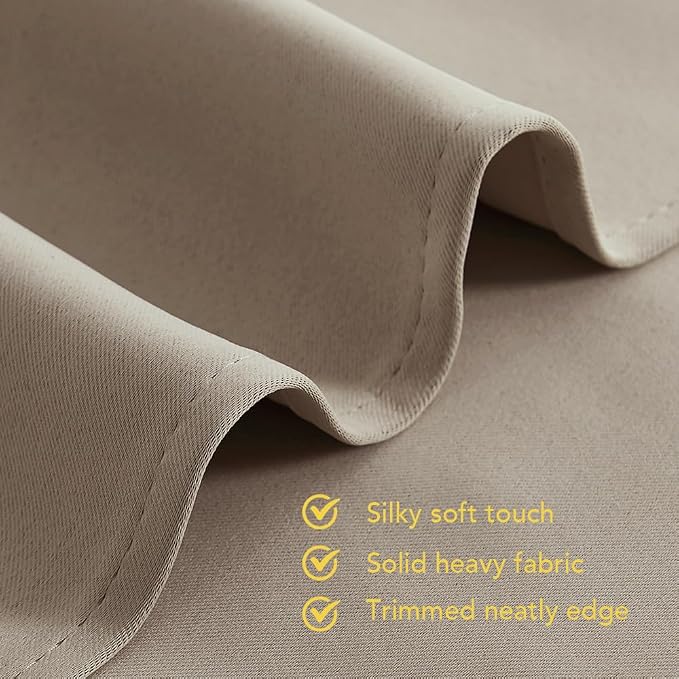 NICETOWN Kitchen Blackout Short Curtain Panels - Image 5