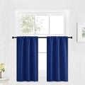 RYB HOME Blackout Cafe Curtains 30 inch Length, Short Light UV Heat Blocking by RYBHOME