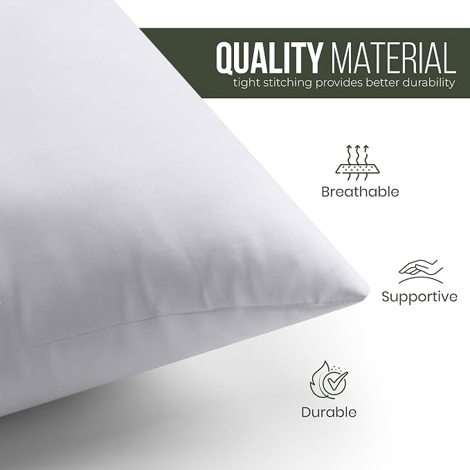 Utopia Bedding Throw Pillows – 17 x 17 Inches Down Alternative Pillows - Image 7