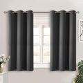 BGment Dark Grey Short Blackout Curtains by BGment