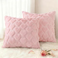 decorUhome Valentine’s Day Soft Plush Throw Pillow Covers 20x20 Inch Set of 2 by decorUhome