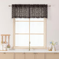 Chyhomenyc Chocolate Sheer Valances by Chyhomenyc