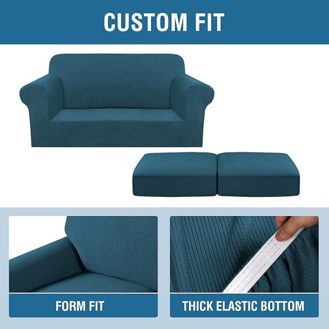 H.VERSAILTEX 3 Piece Stretch Sofa Covers - Image 4