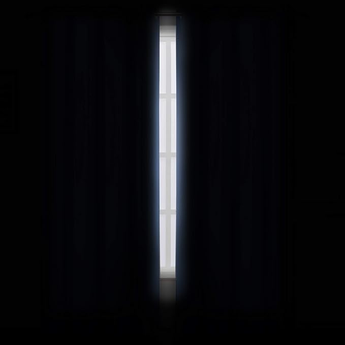 LEMOMO Blackout Curtains 66 x 95 inch/Sky Blue Curtains Set of 2 Panels/Thermal - Image 3