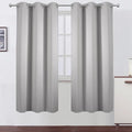LEMOMO Light Grey Thermal Blackout Curtains/42 x 72 Inch/Set of 2 Panels Room by Lemomo