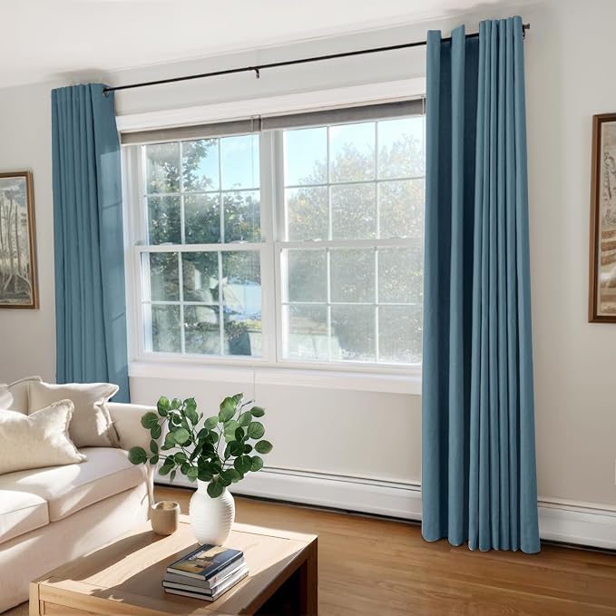 100% Blackout Shield Linen Blackout Curtains - Image 7