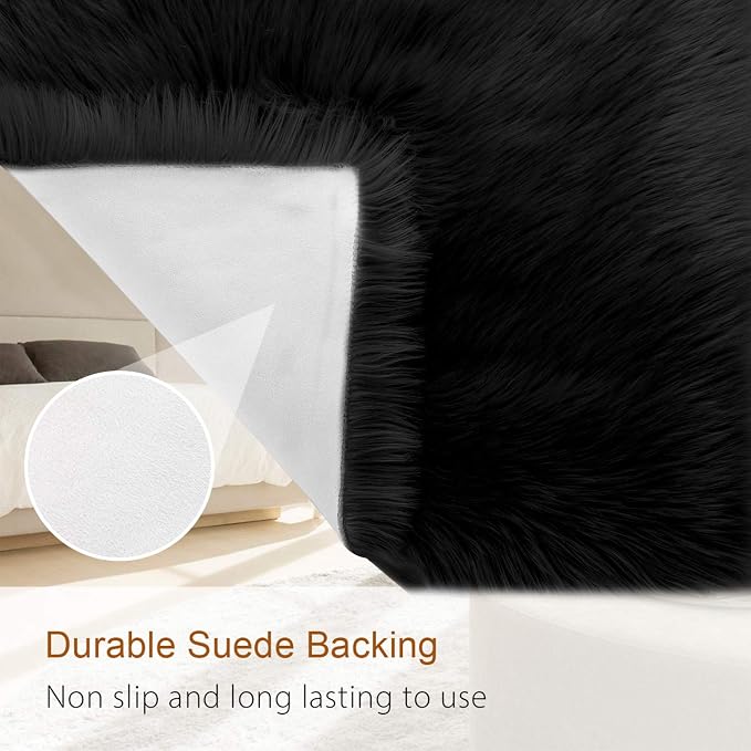 LOCHAS Soft Fluffy Faux Fur Rugs - Image 4