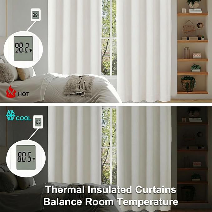 Simplebrand Ava Light Beige Light Filtering Curtains - Image 6