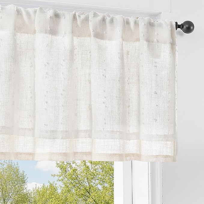jinchan Kitchen Valance Curtain by JINCHAN