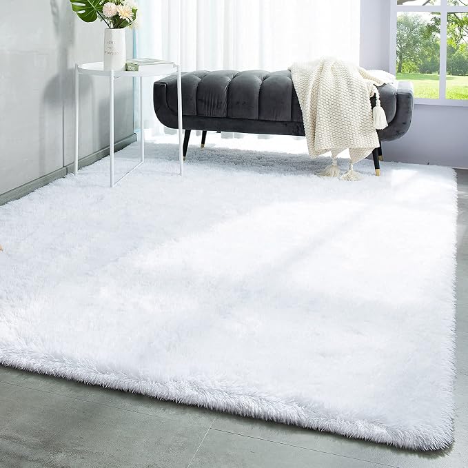 TWINNIS Super Soft Shaggy Rugs Fluffy Carpets, 4x5.9 Feet, Indoor Modern Plush - Image 7