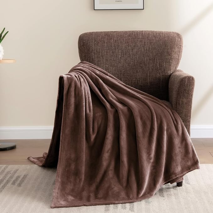 BEDELITE Fleece Blanket Brown Full Blankets - Image 5