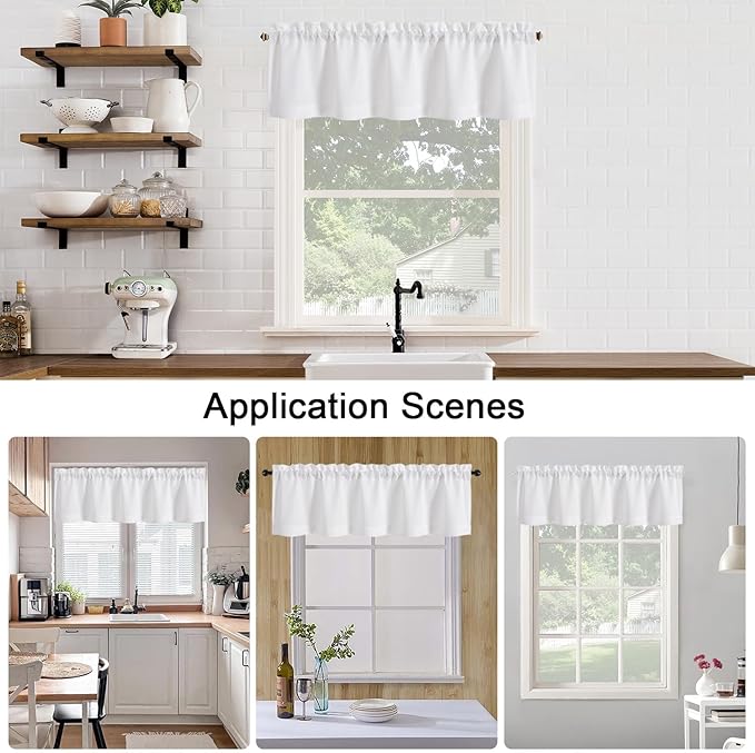 Chyhomenyc White Short Curtain Valance - Image 6