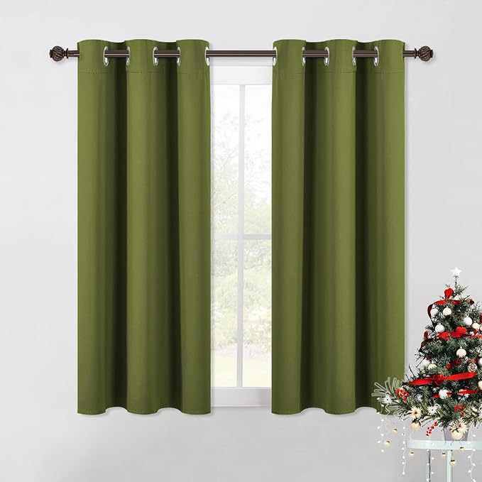 NICETOWN Living Room Window Curtain Panels, Thermal Insulated Solid Grommet by NICETOWN
