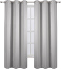 LEMOMO Light Grey Blackout Curtains 34 x 84 Inch Length/Set of 2 Curtain by Lemomo